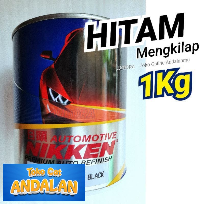 

Toko Cat Andalan - CAT NIKKEN SUPER BLACK 480 HITAM MENGKILAP 1kg niken duco duko diko motor mobil sepeda Toko Cat Andalan Motor dan Mobil