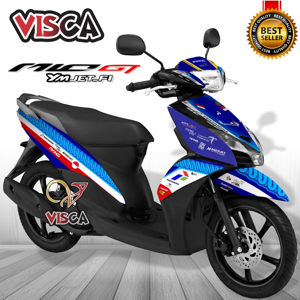 Decal Mio GT Full Body Stiker Mio GT Variasi Full Body Striping Mio GT Variasi Decal Hologram Mio GT