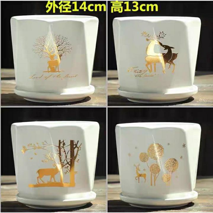 Pot Keramik Natal (Pilih Varian)