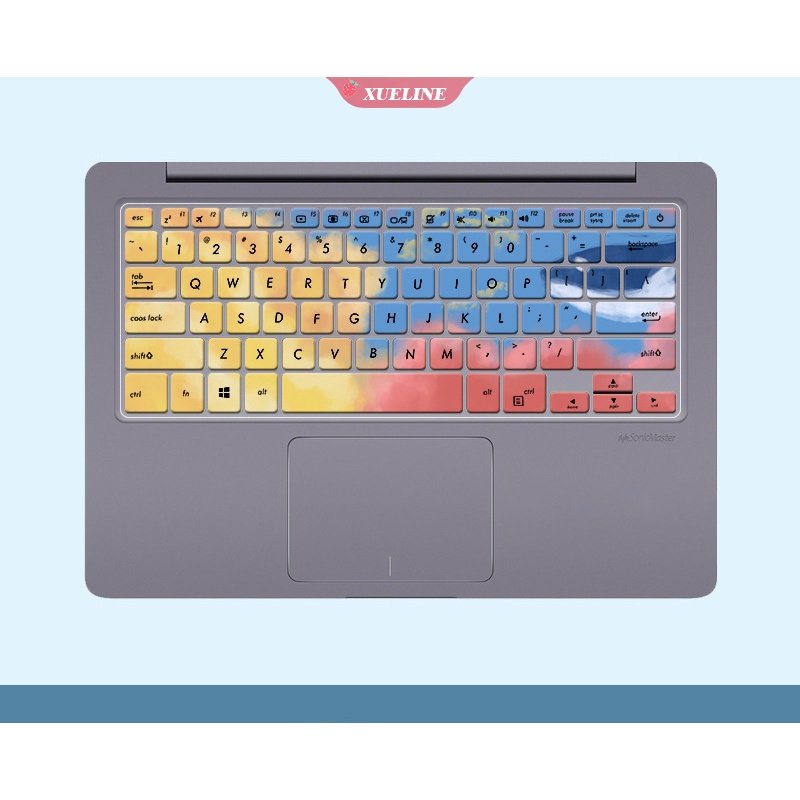 Film Pelindung Debu keyboard Motif Kartun Warna-Warni Untuk Asus Pro 5448 14 inch FA8265