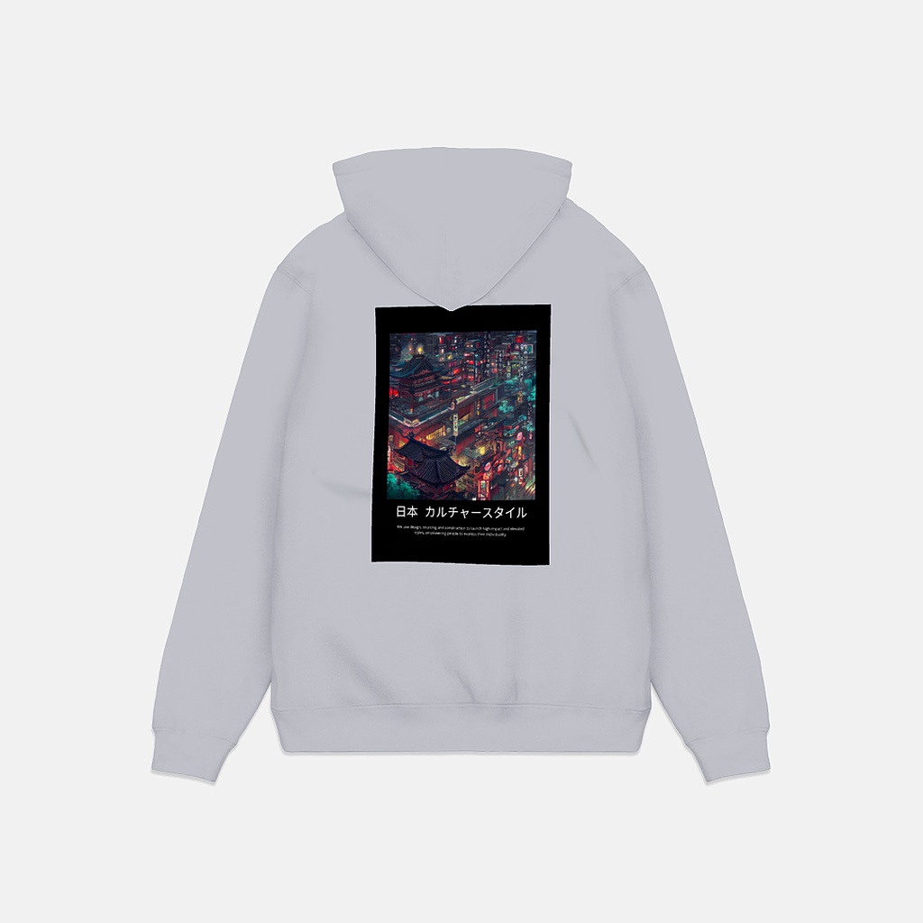 Pullover Hoodie Japanese Culture Style