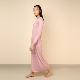 Manset Gamis Kaos Lengan Panjang Kerah Bundar JADECLOVER T189 Warna-Warna