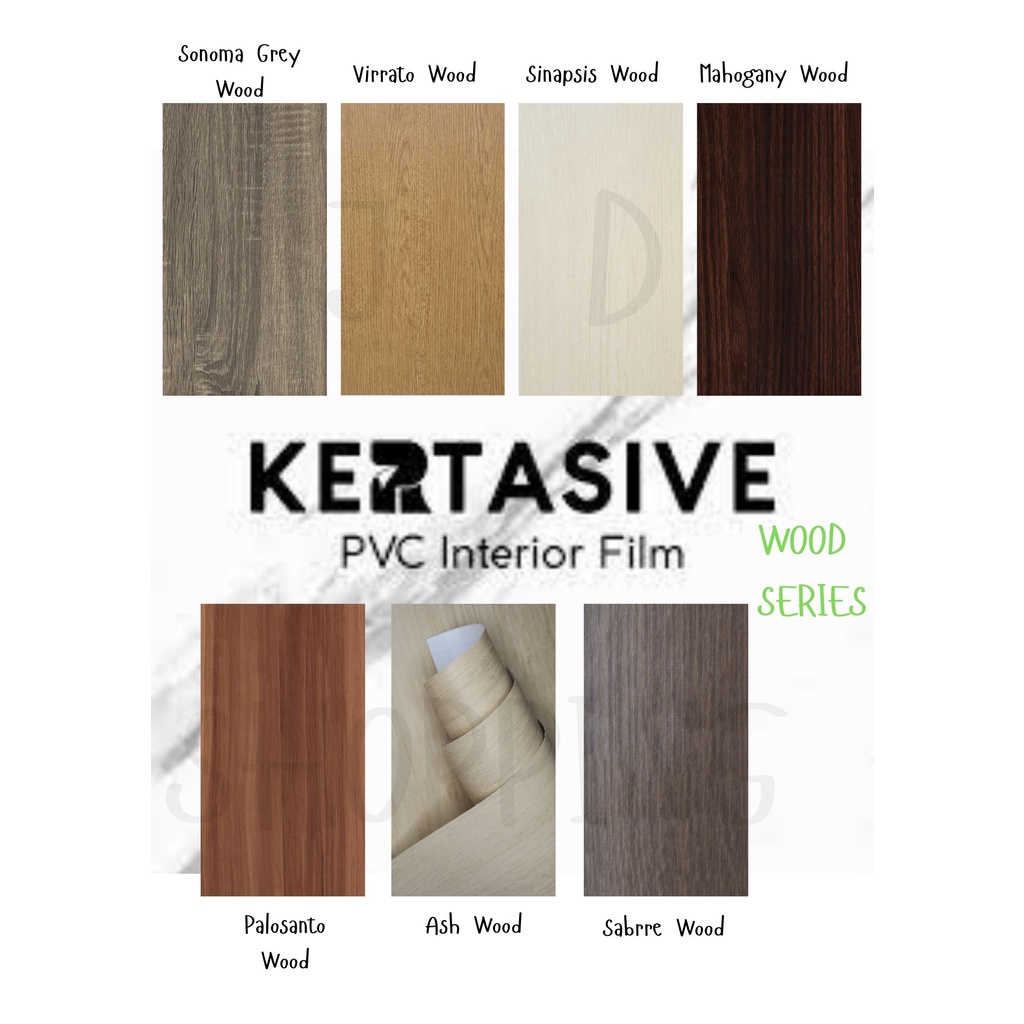 KERTASIVE PVC INTERIOR FILM - WOOD SERIES 5(METERAN) (ROLL)