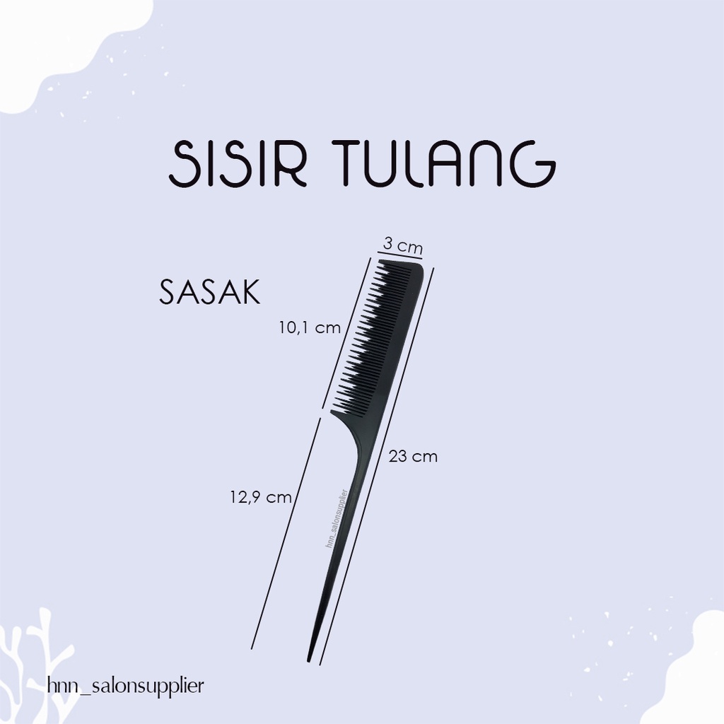 Sisir Tulang Sasak Besar Alat Styling Rambut Salon Barber Barbershop