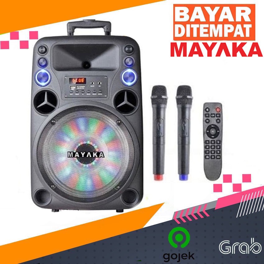 Speaker Portable Meeting MAYAKA SPKT - 012 AD Speaker Besar 12 inch/speaker bluetooth/Speaker Karaok