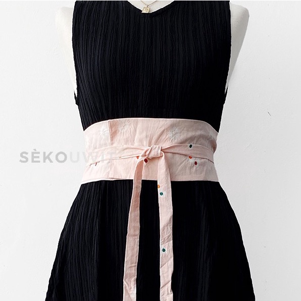 IVY Obi (Belt/Sabuk) Batik Jumputan Peach Sèkouwit