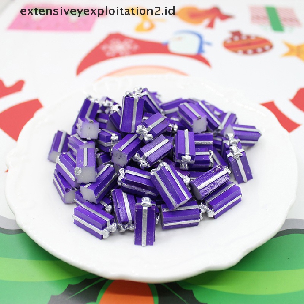 5pcs / Set Mainan Miniatur Kotak Hadiah Skala 1: 12 Untuk Dekorasi Rumah Boneka