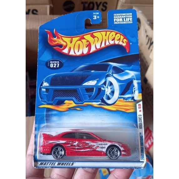 hotwheels 2001 FIRST EDITIONS HONDA CIVIC SI BLUE CARD CARD LAWAS  COLLECTOR NO 027