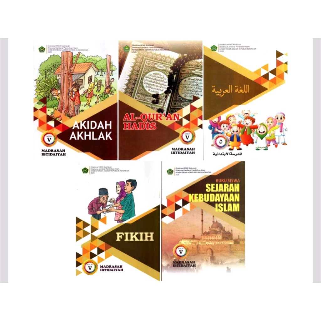 paket buku kelas 5 PAI KSKK MADRASAH KEMENAG