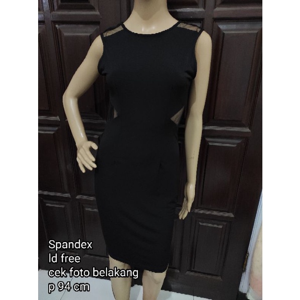 NETT PRICE mini dress backless hitam sexy