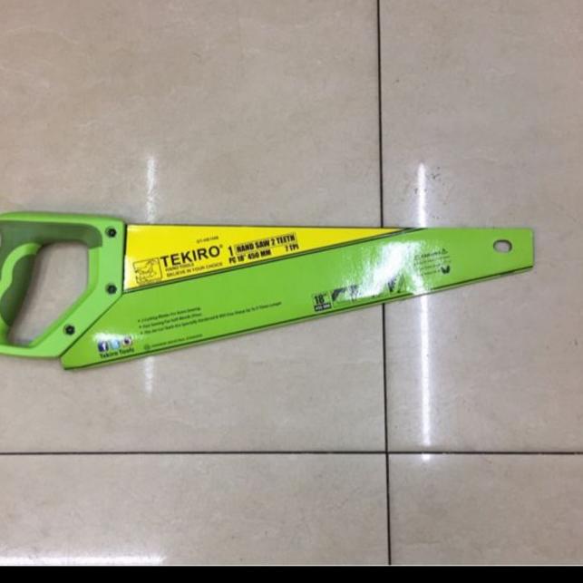 tekiro gergaji kayu 2 mata 18 in - gergaji potong tekiro