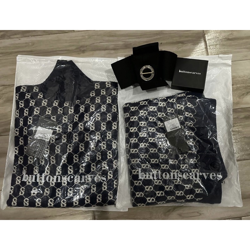 Preloved Signature comfy set Navy size S BUNDLING