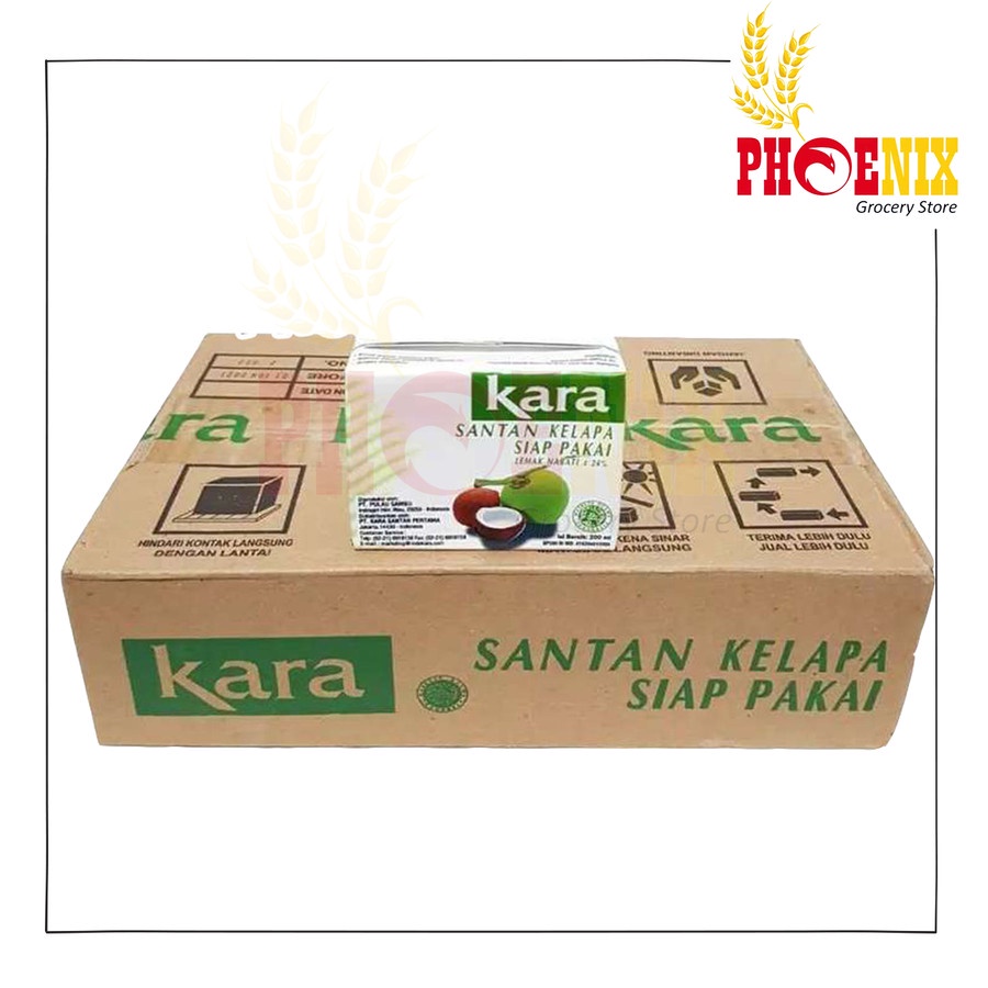 

Kara santan kelapa 200 ml 1 dus isi 10 kotak