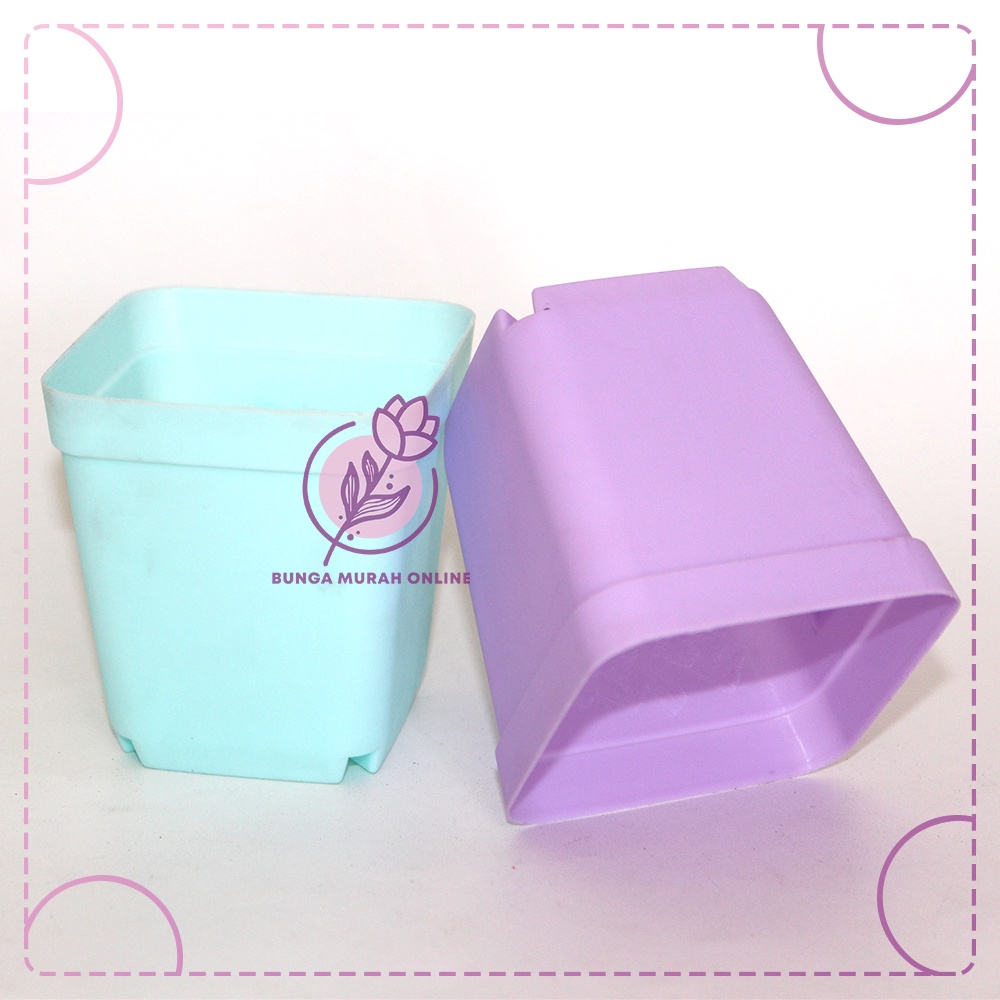 Pot Plastik Kotak Kecil