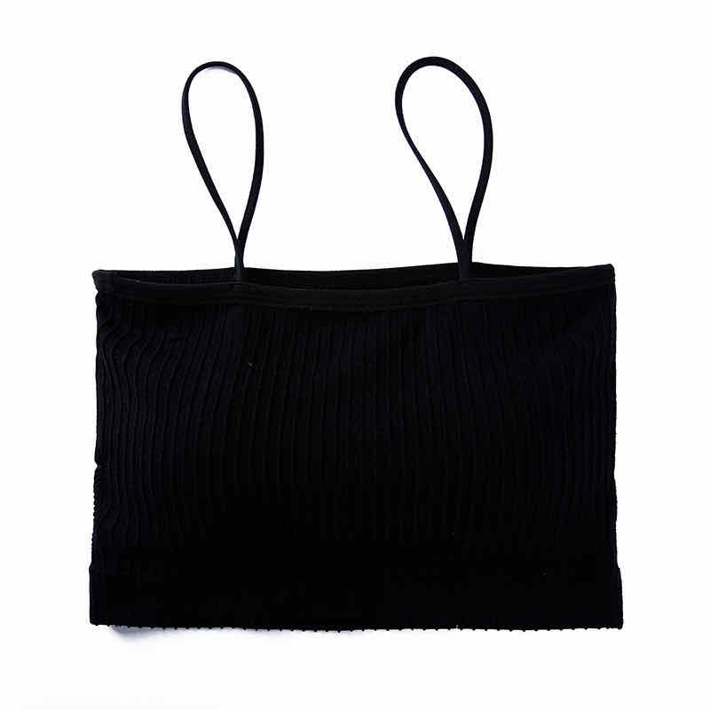 Sayishop Pakaian Dalam Wanita Bra Polos Yoga Bra Push Up Tanpa Kawat Sport Bra-bra-2 Hitam