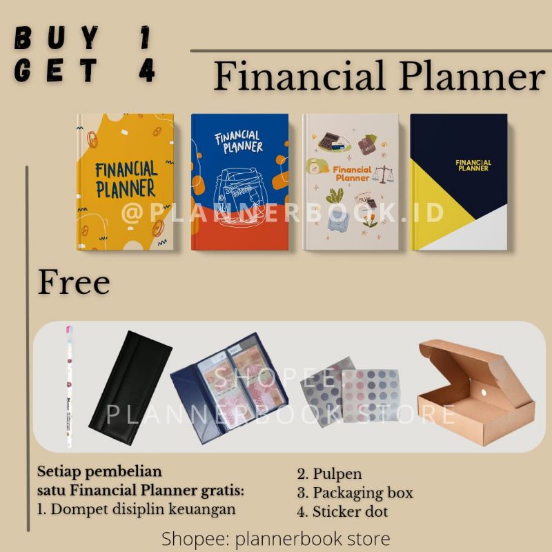 

PROMO Financial Planner by RA Planner | Buy 1 Get 4 Gift Gratis Dompet Keuangan | Buku Keuangan | Buku Catatan Keuangan