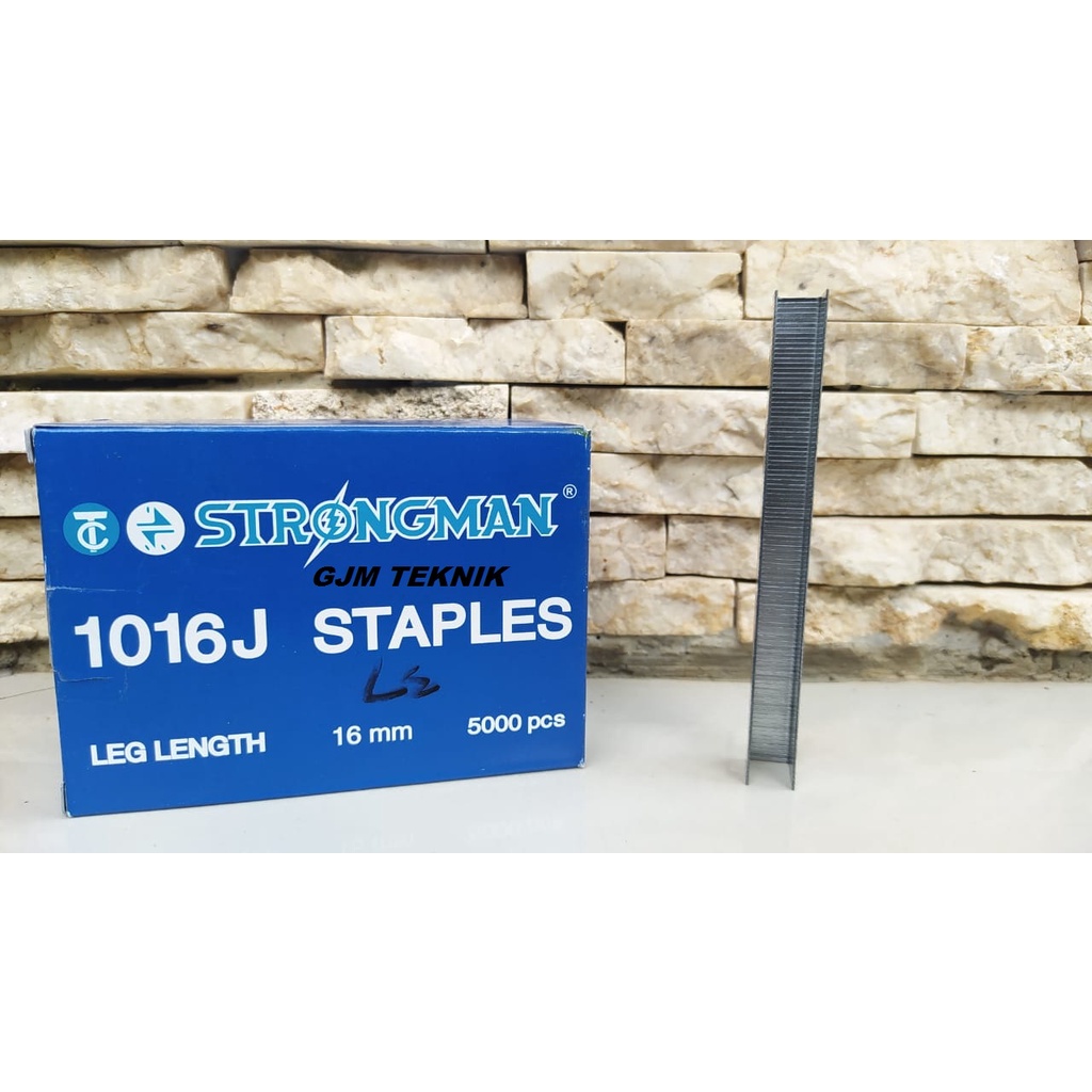 

Isi Staples Strongman 1016J Tembakan Angin