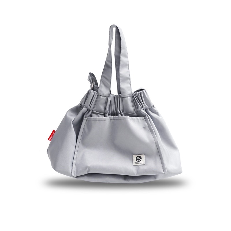 Dumpling Bag Tas Selempang Handle Bag Tas Wanita Tas serut Terbaru Size M Minor Mate Abu abu
