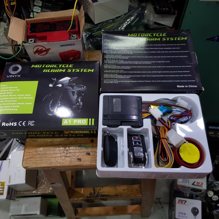 ALARM VINYX MOTOR INJEKSI PLUS REMOTE DAN BATERAI CADANGAN