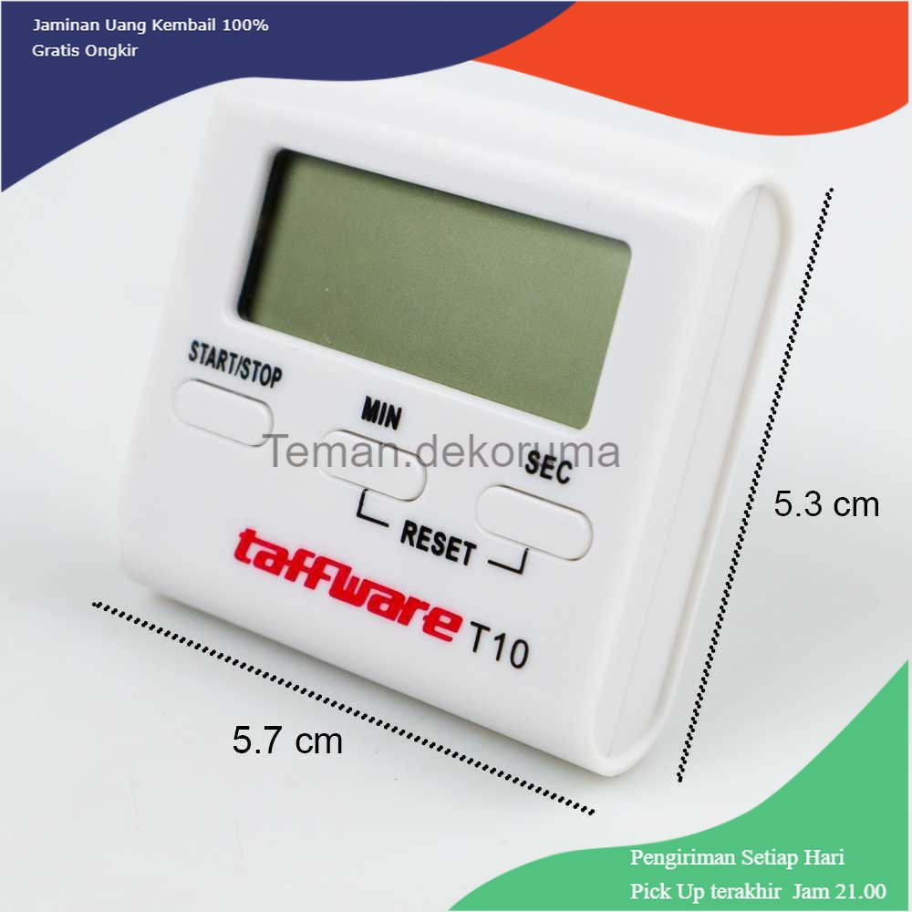 TD - PR Taffware Timer Masak Dapur Countdown Digital Alarm Clock - T10