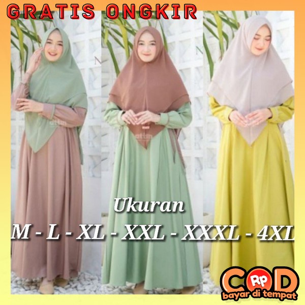 Bj Gami Set Hijan Gsmis Ibuibu Pengajian Setelan Games + Krudung Ghamis Syar Ii One Set Kerudung Jub