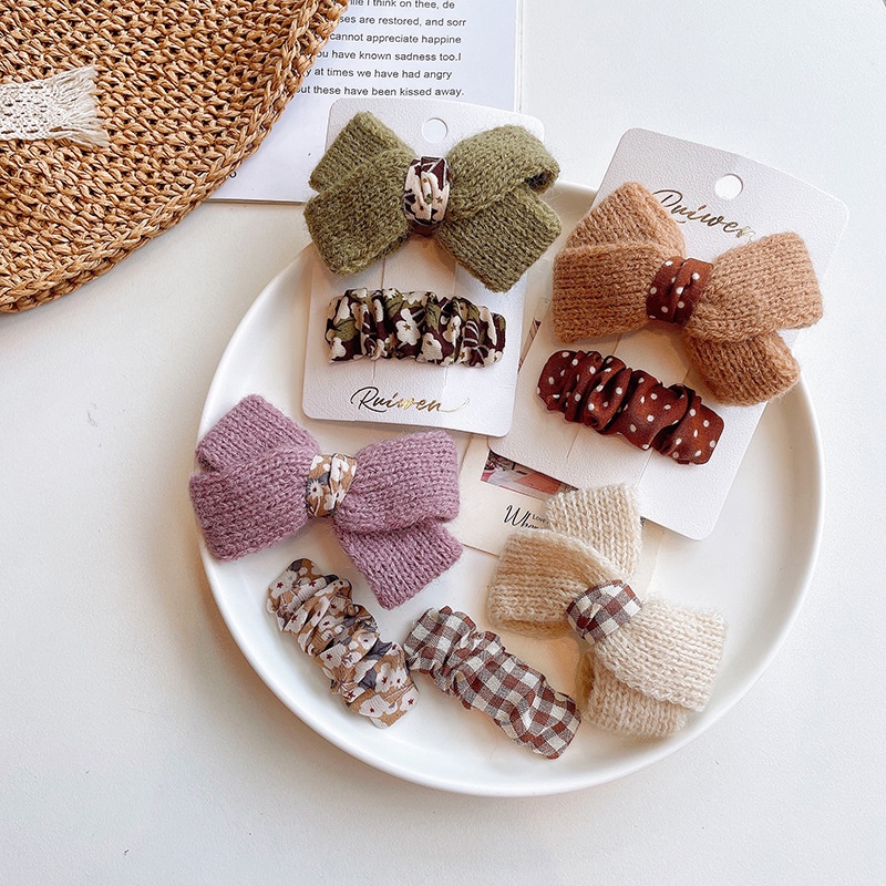 Caliloops Set Jepit Clip Rambut Anak Perempuan Korea Pita Grizelle