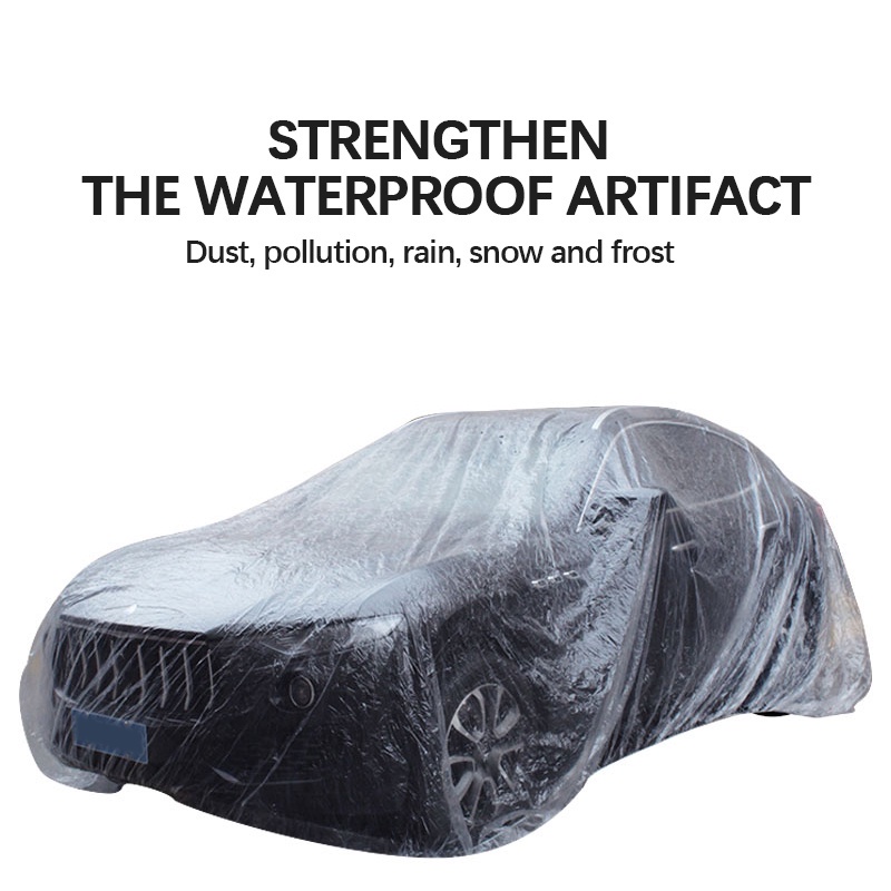 Sarung Cover Mobil Plastik Disposable/Sarung Cover Mobil Bening Transparan Plastik Tebal /Cover Mobil Transparan Tebal 100 Mikron