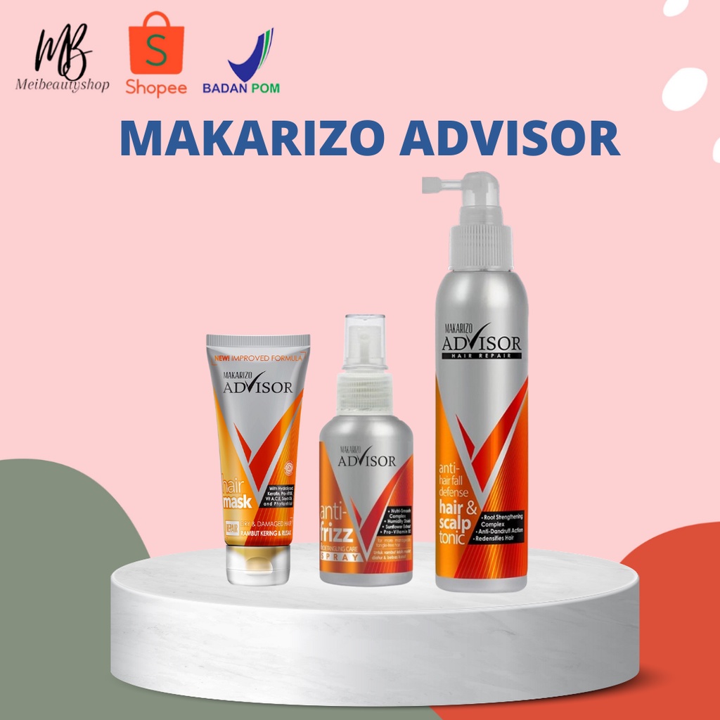 Makarizo Advisor Hair Repair Mask 45ml | Hair Tonic 145ml | Hair Spray 70ml