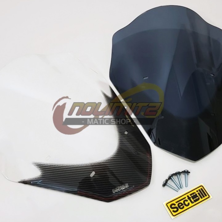 Windshield Sectbill Carbu Bubble Carbon Series Visor Yamaha NMAX OLD