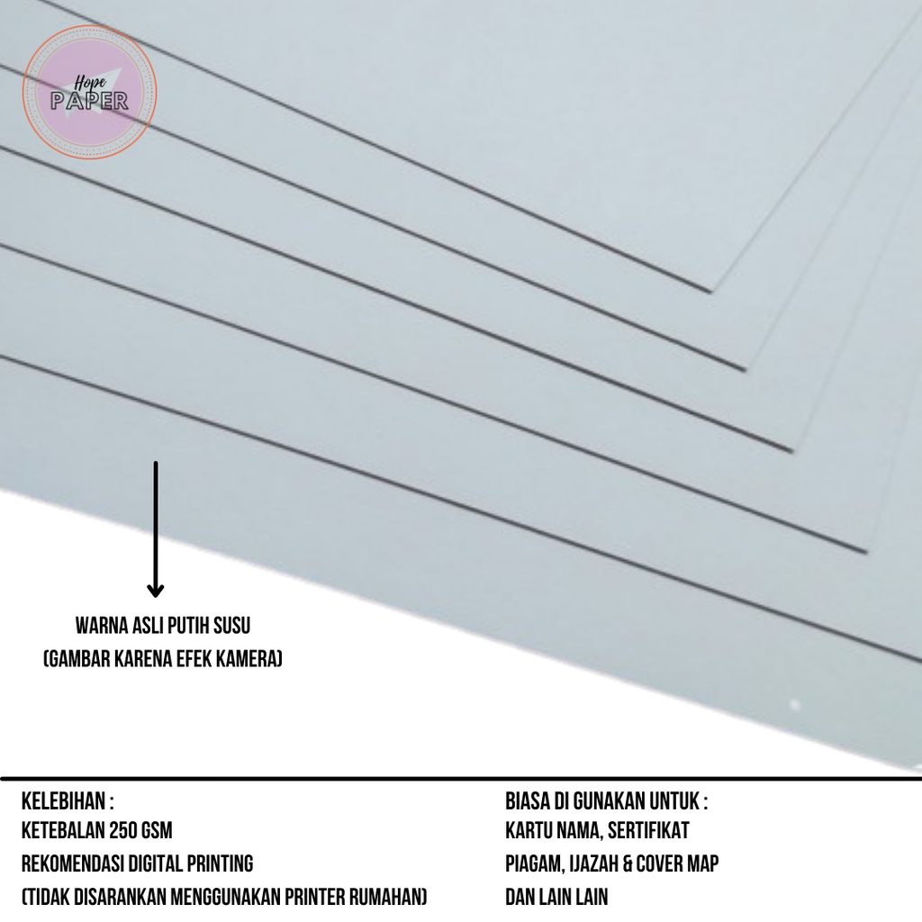 

RK Kertas BW A4 250gsm isi 30 lembar / Kertas BW 250gsm A4