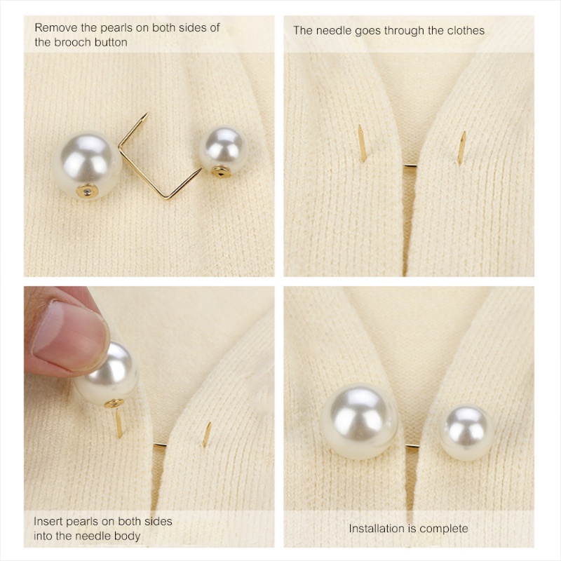 [Grosir] Gesper Garis Leher Rok Anti Ekspos/Memodifikasi Aksesoris Pinggang Kerah Anti-Silau Safety Brooch Pins Jewelry