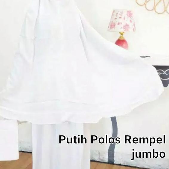 Mukena Putih Polos Jumbo