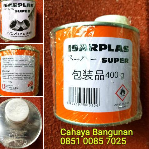 

Lem Pipa Pvc Pralon ISARPLAS Kaleng Besar 400Gr 400Gram 400 G Gr Gram