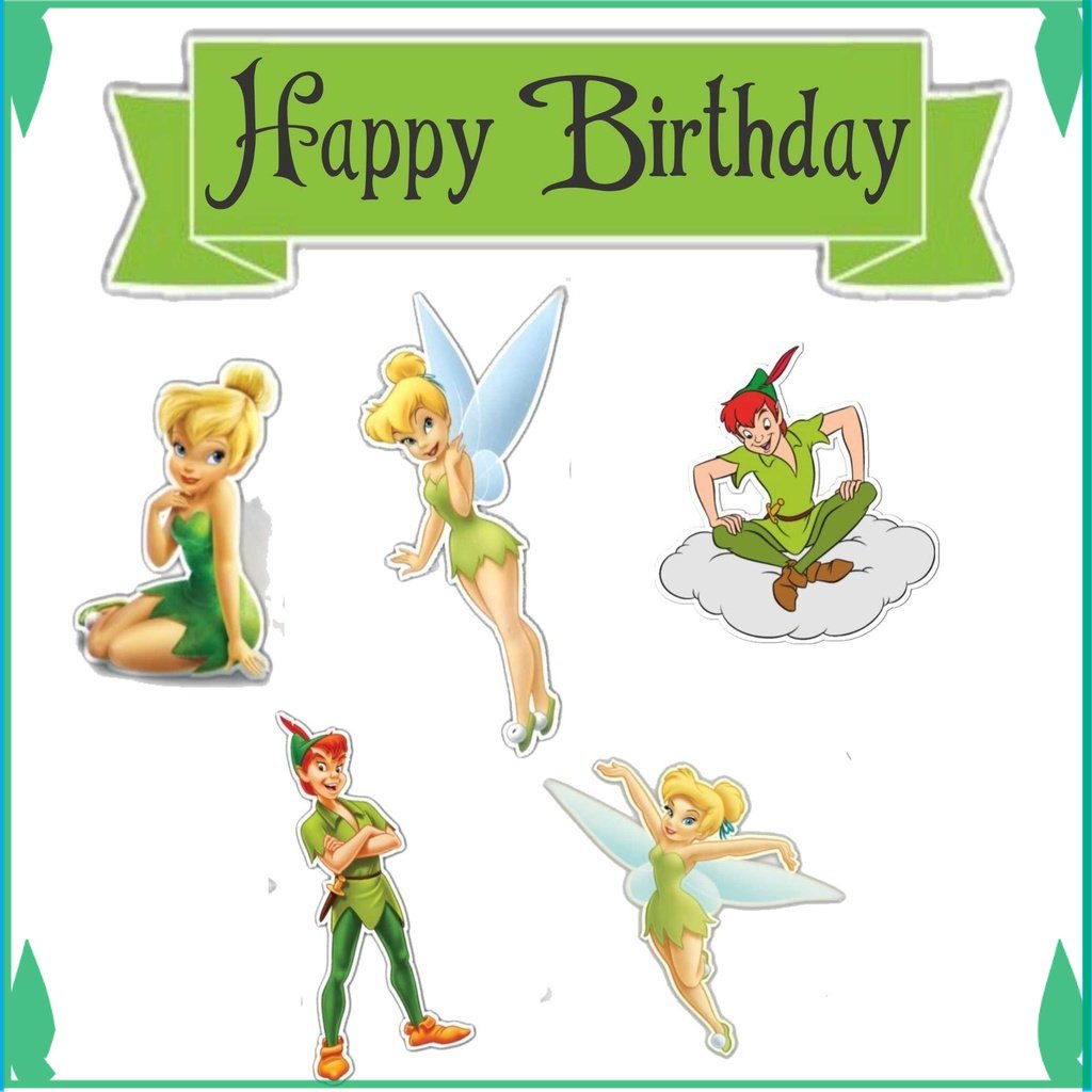

TOPER KUE TOPPER CAKE ULANG TAHUN / HIASAN KUE TINKERBELL FADHILSOUVENIR