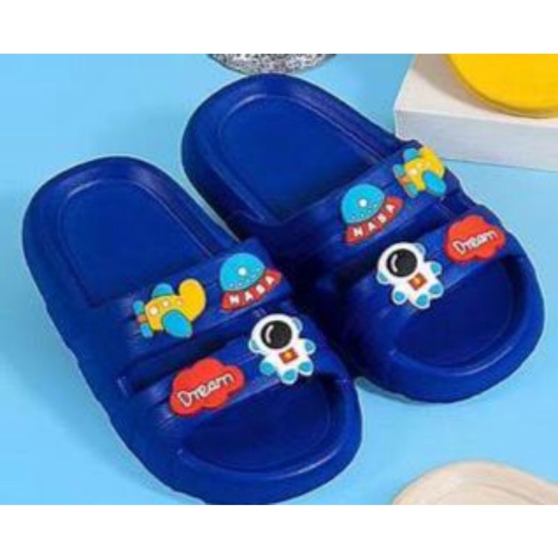 Sandal Slop Anak Karet Astronot Nasa Import High Quality RF