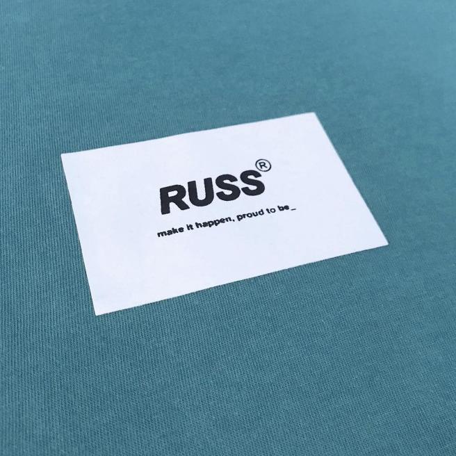 Russ Kaos Pria T-shirt Pria Microstamp Blue - s