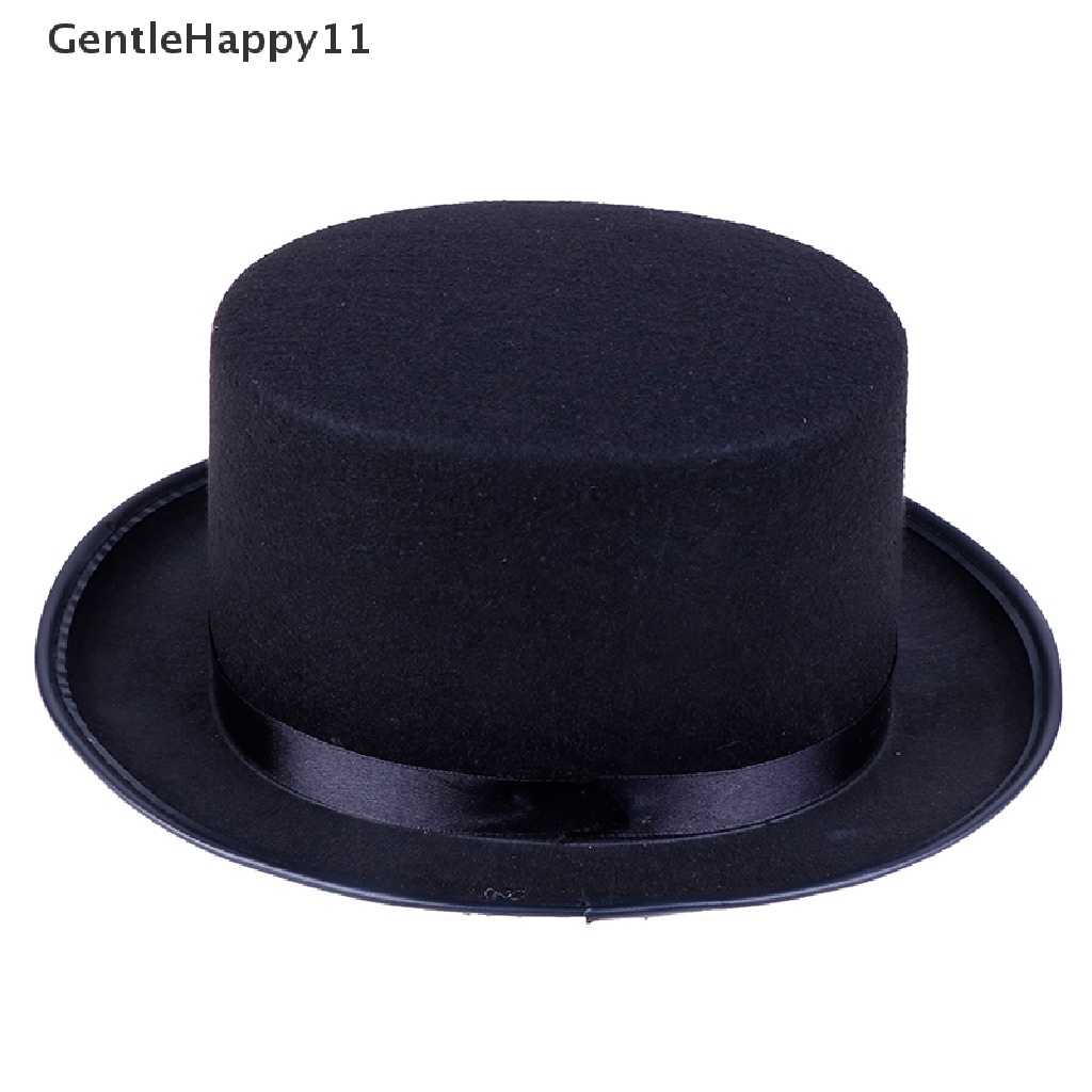 Gentlehappy Black Top Hat Kostum Pesulap Tuxedo Mat Hatter Pernikahan Pesta Natal Formal id