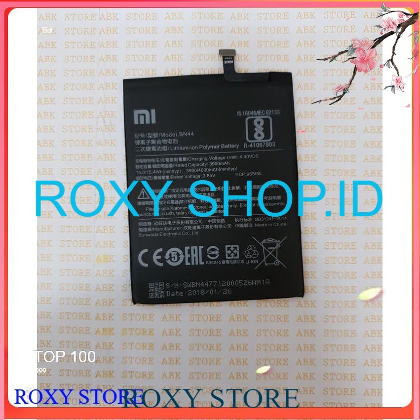 Batre Baterai Battery Xiaomi Redmi 5 Plus BN44 Copotan