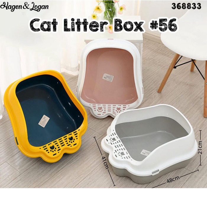 Cat Litter Box 56 / Toilet Kucing Tempat Poop Dan Pipis Kucing / CL56