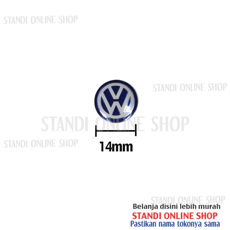 Emblem Kunci Sticker Logo untuk Kunci Mobil VW Polo Golf Tiguan Touran