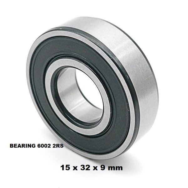 Bearing 6002 2rs rs Lahar Bantalan Roda Bola honda SEALED LAHER 15 x 32 x 9 mm LAKER MINIATUR ball B