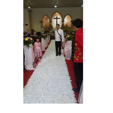 Karpet Pernikahan Wedding Rose Petal Rosepetal Bunga Merah Red