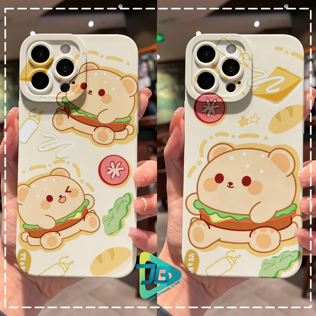 CUSTOM CASE SOFTCASE SILIKON PROCAMERA BURGER CUSTOM OPPO REALME VIVO XIAOMI SAMSUNG INFINIX IPHONE FOR ALL TYPE JB6199