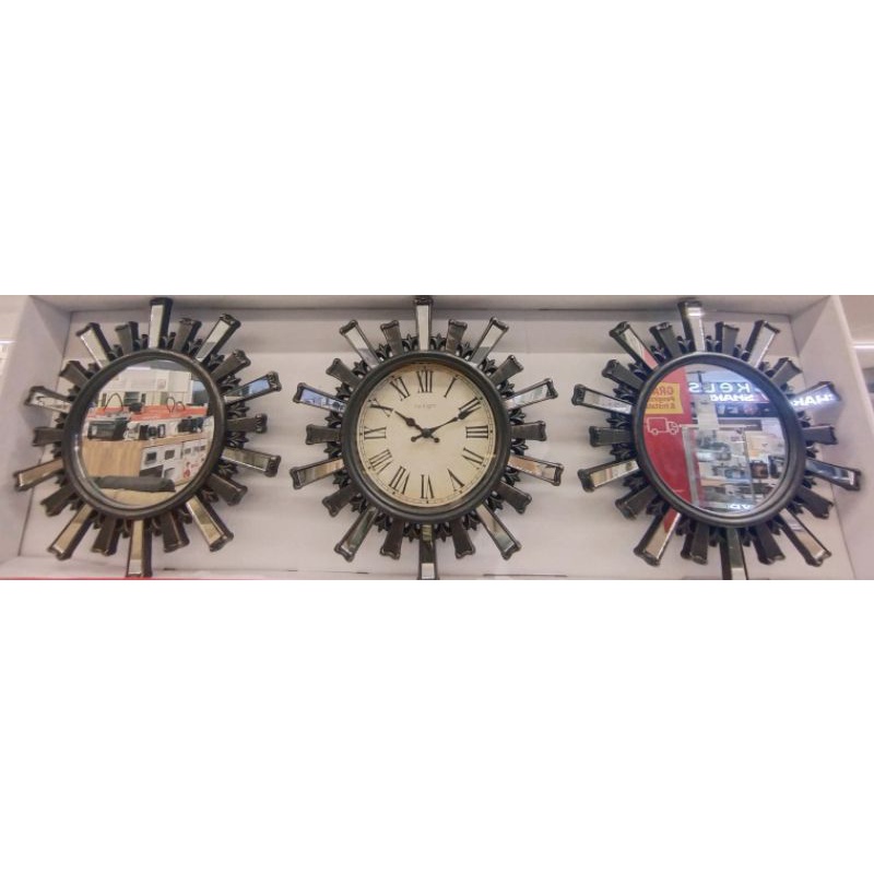 Sale promo best seller jam dinding + hiasan dinding set informa/selma