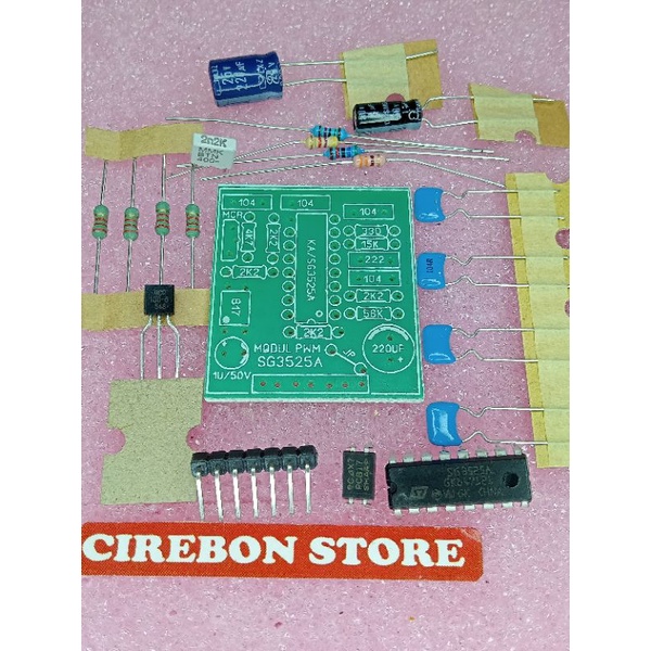 DIY modul PWM SG 3525A PCB fiber