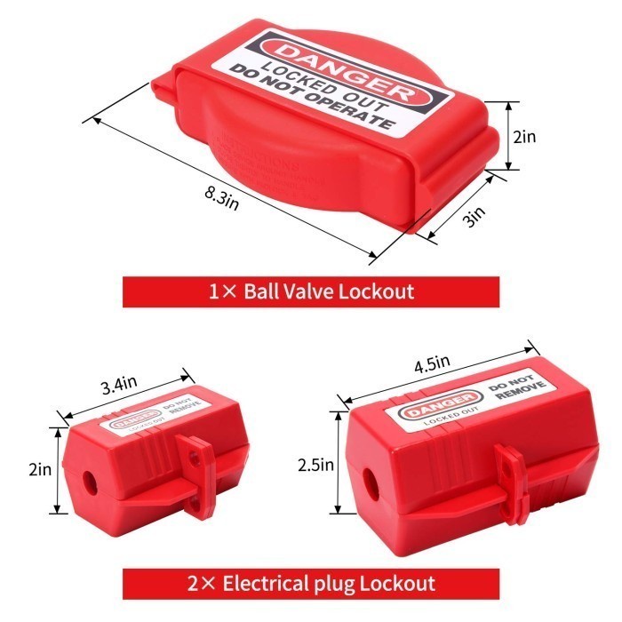 Jual Promo Lockout Tagout Kit - Lockout Set Safety Padlocks Lockout ...