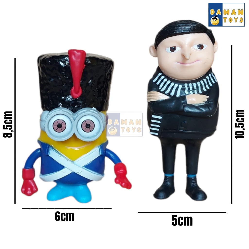 Mainan Minions The Rise Of Gru Minions Despicable Me 2 Action Figure Mainan Pajangan Hiasan Kue Topper Cake Mainan Pajangan Hiasan Miniatur