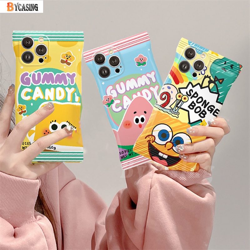 Soft Case TPU Motif Spongebob Untuk OPPO A77S A57 2022 A16 A16K A16E A95 A55 A96 A76 A12 A1K A5s A15 A54 A7 A53 A3s A31 A92 F9 F11 Reno5