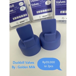 DUCKBILL VALVE isi 2 BY GOLDEN MILK WITH PULL TAB/ pull tab / dengan tarikan / spectra / bpa free / kinmade valve / spectra valve / GROSIR