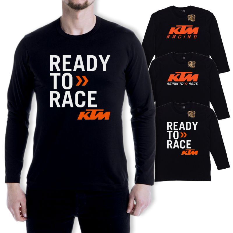 KAOS BAJU DISTRO DEWASA PRIA WANITA TANGAN PANJANG KTM / KAOS MOTOGP / KAOS MOTORCROSS / KAOS RACING